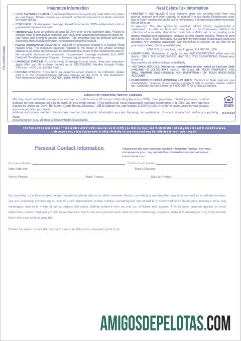 Extrato de hipoteca do Dave Bank dos EUA em formatos Word e PDF, 3 páginas 3 modelo